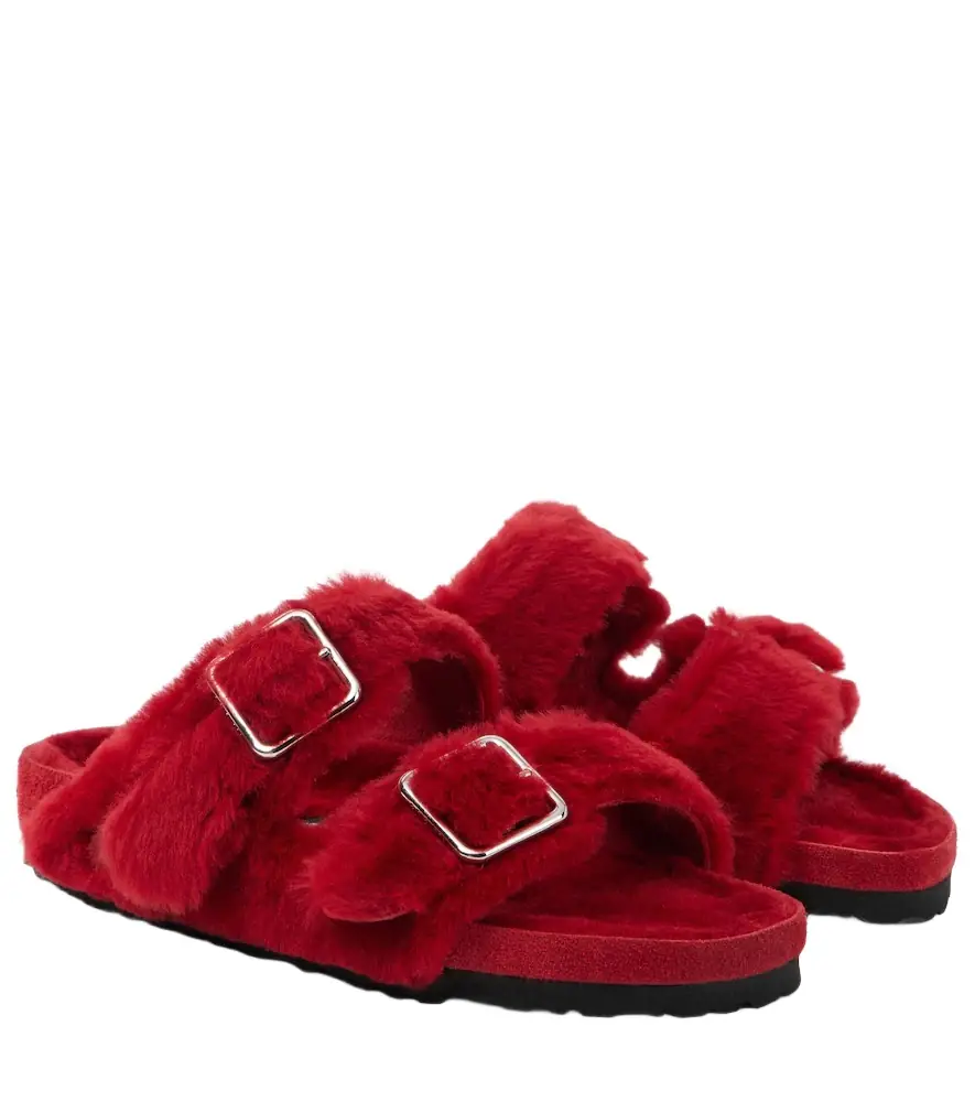 Birkenstock 1774 Arizona shearling sandals | Image 1 Birkenstock 1774 Arizona shearling sandals | Image 1