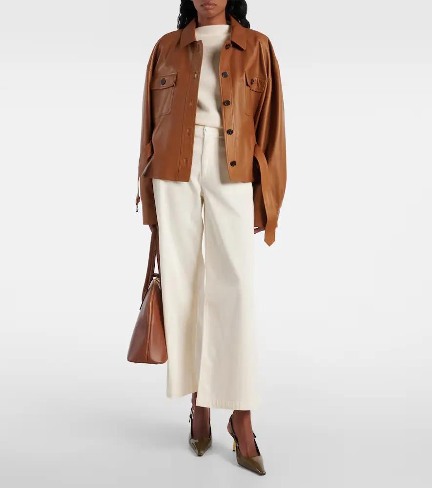 AG Jeans Caden cotton-blend twill wide-leg pants | Thumbnail 2