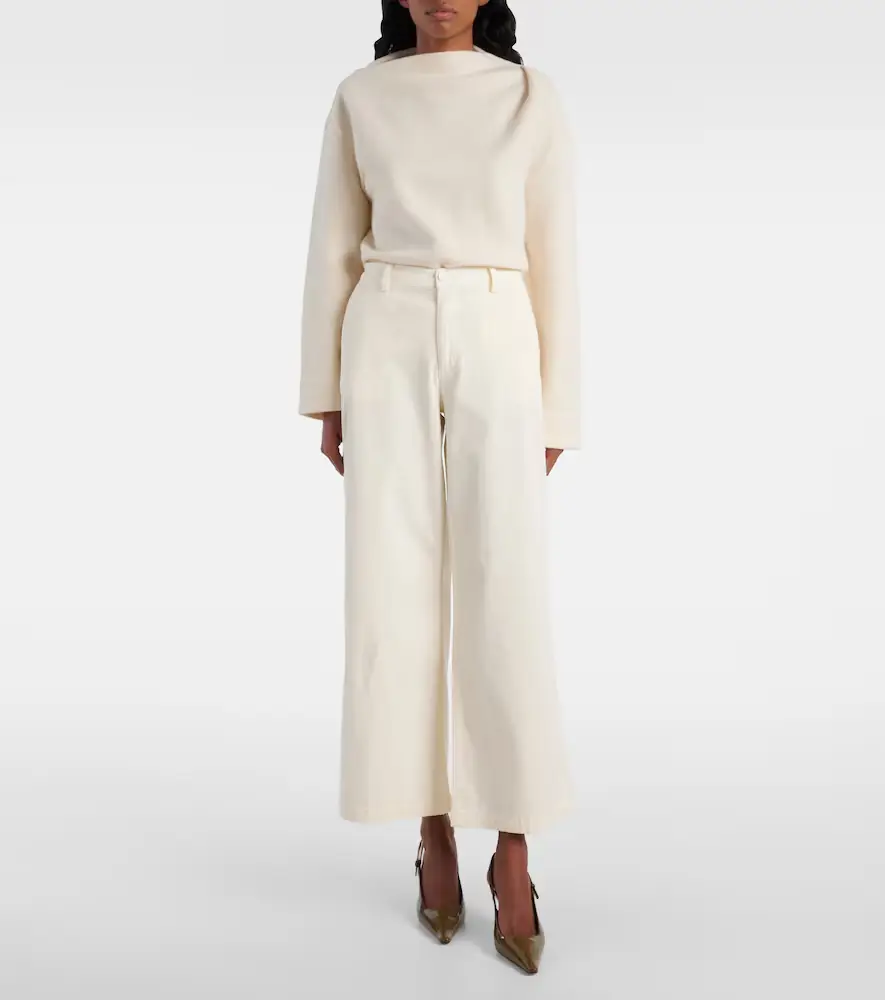 AG Jeans Caden cotton-blend twill wide-leg pants | Thumbnail 4