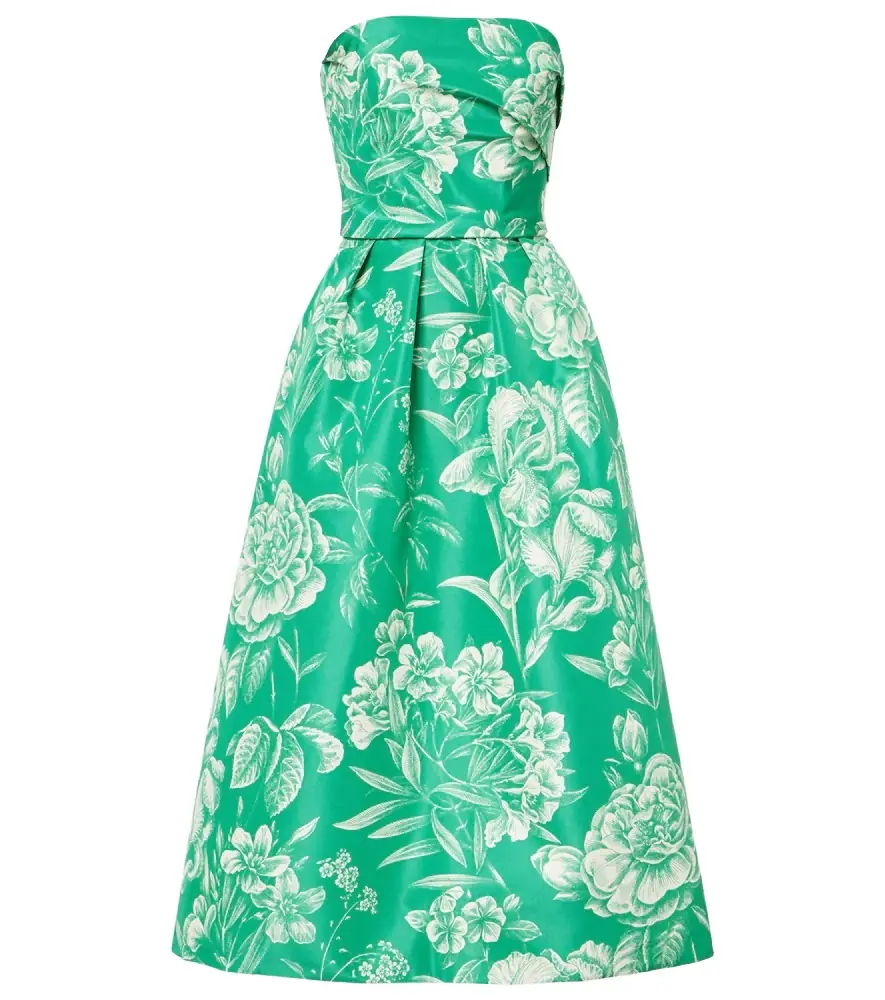Monique Lhuillier Strapless silk gown | Image 1 Monique Lhuillier Strapless silk gown | Image 1