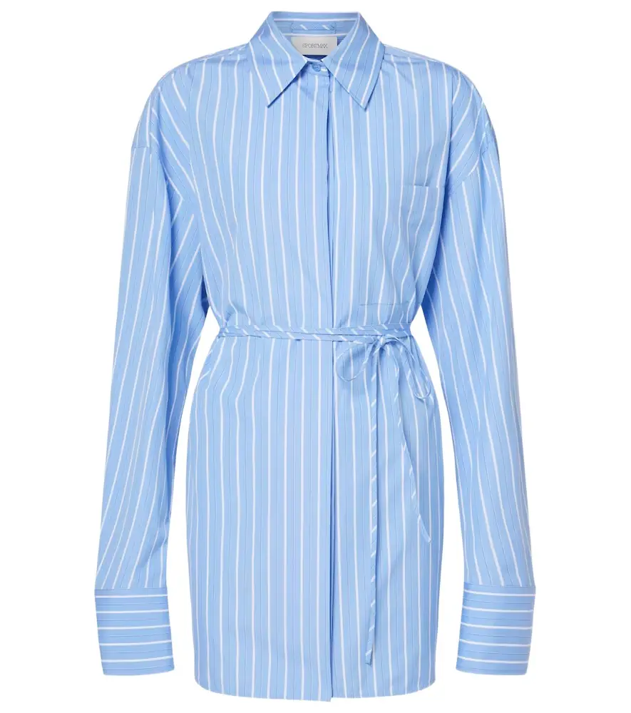 Sportmax Firma striped cotton shirt dress | Image 1 Sportmax Firma striped cotton shirt dress | Image 1