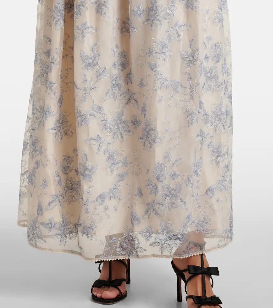 Agua by Agua Bendita Alheli balloon-sleeve floral maxi dress | Thumbnail 6