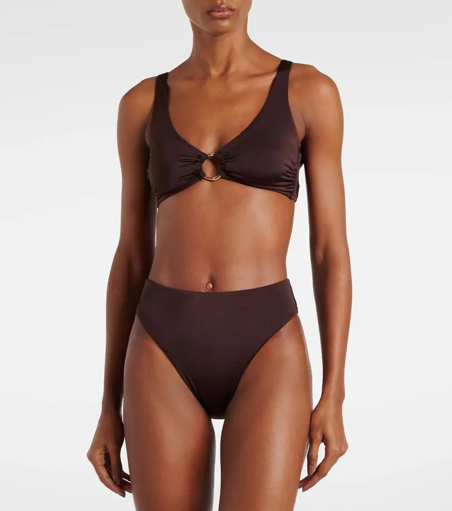 Heidi Klein Coco Palm high-rise bikini bottoms | Thumbnail 3