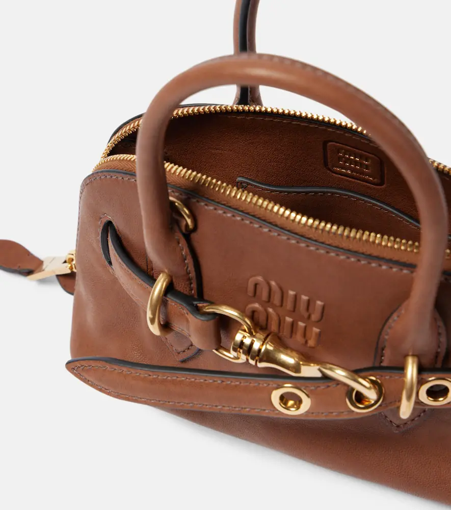 Miu Miu Aventure Mini leather tote bag | Thumbnail 3