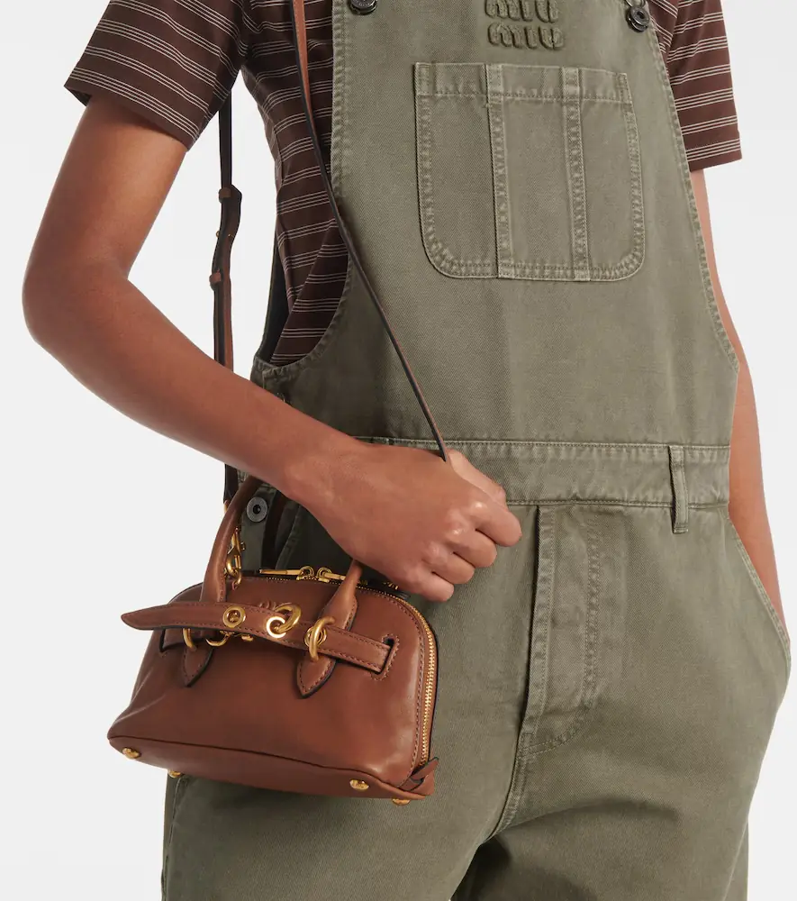 Miu Miu Aventure Mini leather tote bag | Thumbnail 4