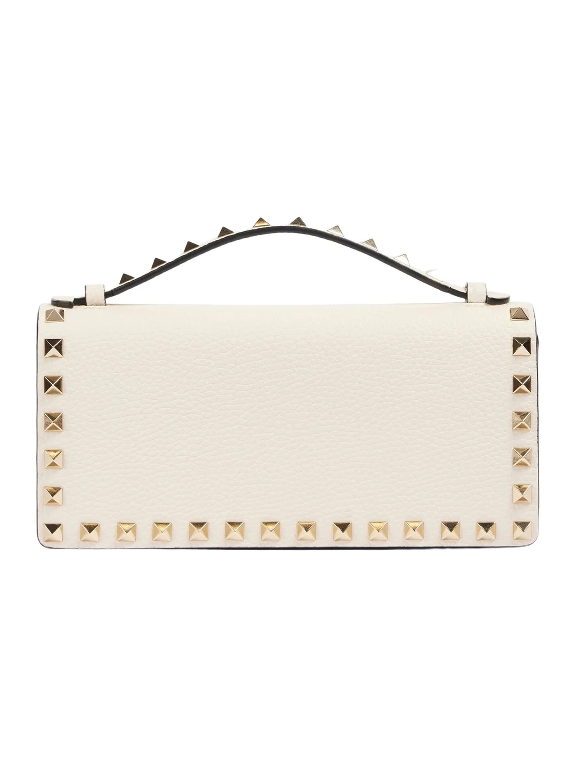 Rockstud leather wallet on chain