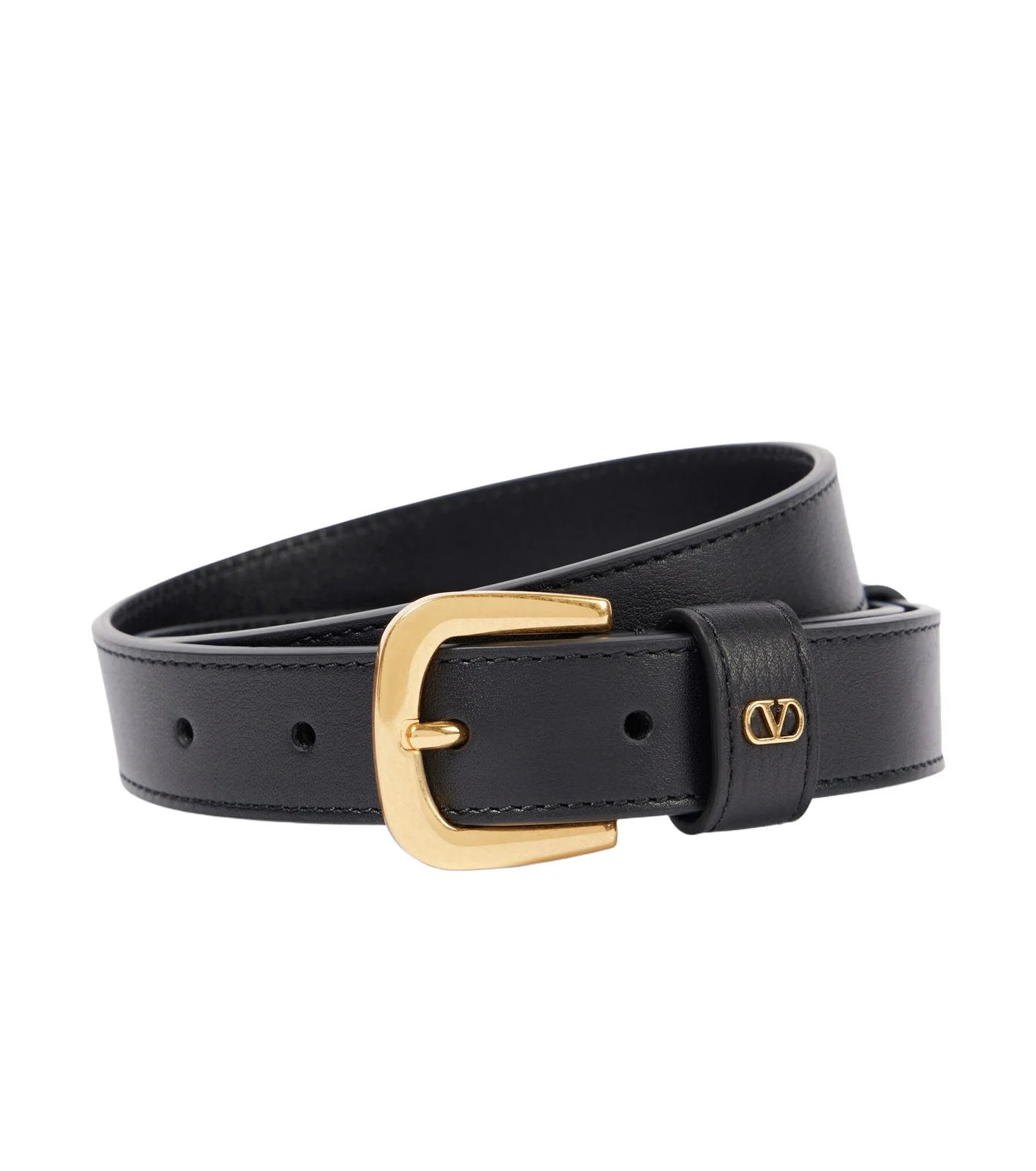 VLogo leather belt VLogo leather belt