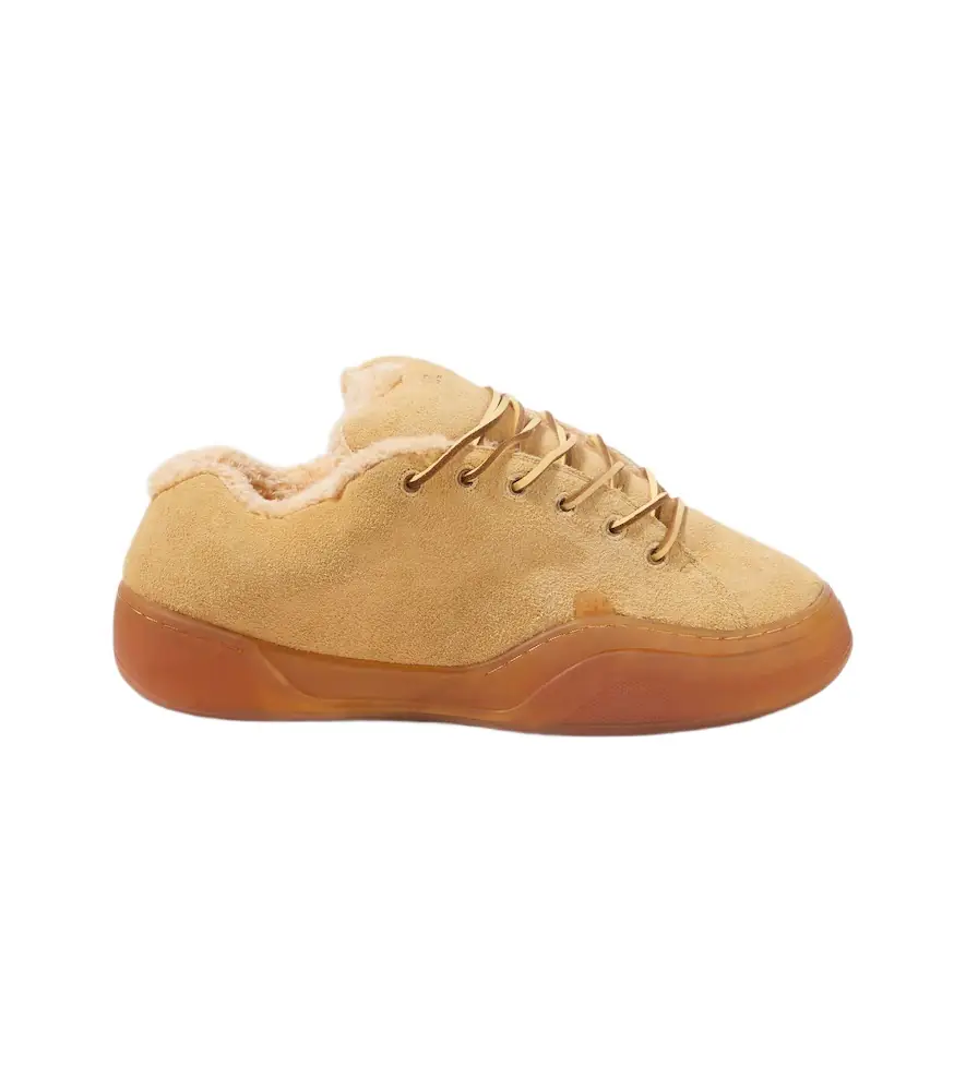 ERL Sand Vamp shearling-lined suede sneakers | Image 1 ERL Sand Vamp shearling-lined suede sneakers | Image 1