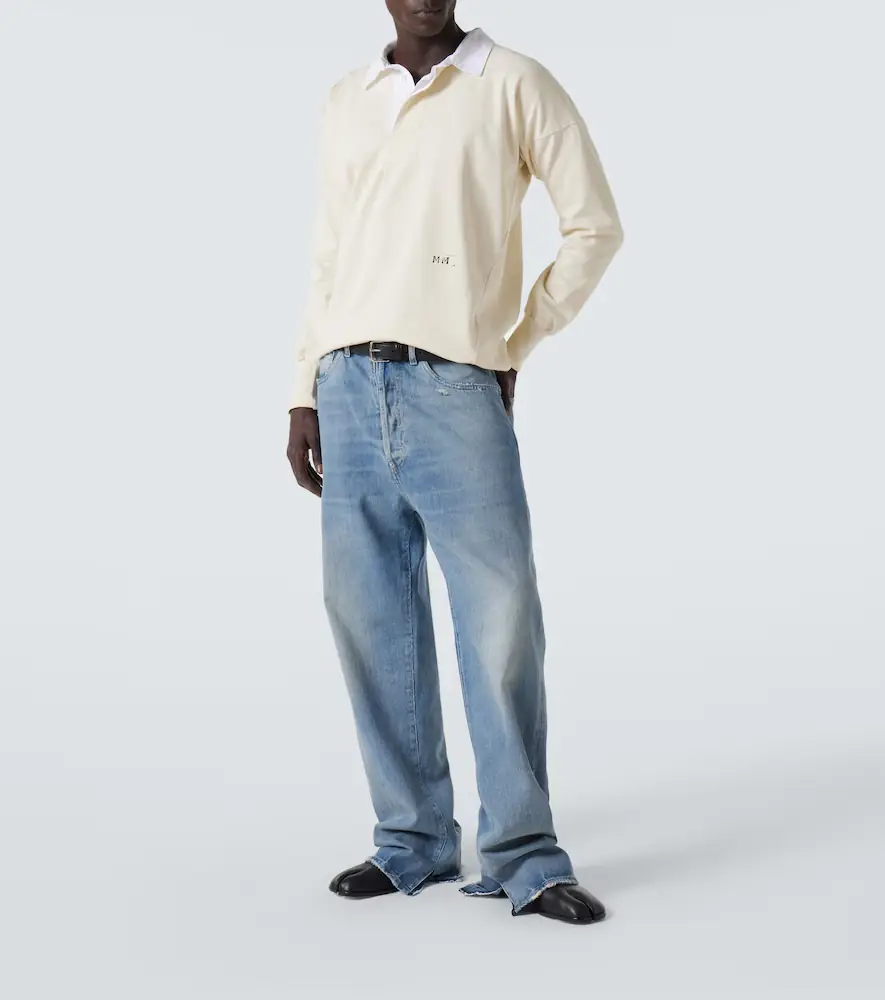 Maison Margiela Logo cotton jersey polo shirt | Thumbnail 2 Maison Margiela Logo cotton jersey polo shirt | Thumbnail 2
