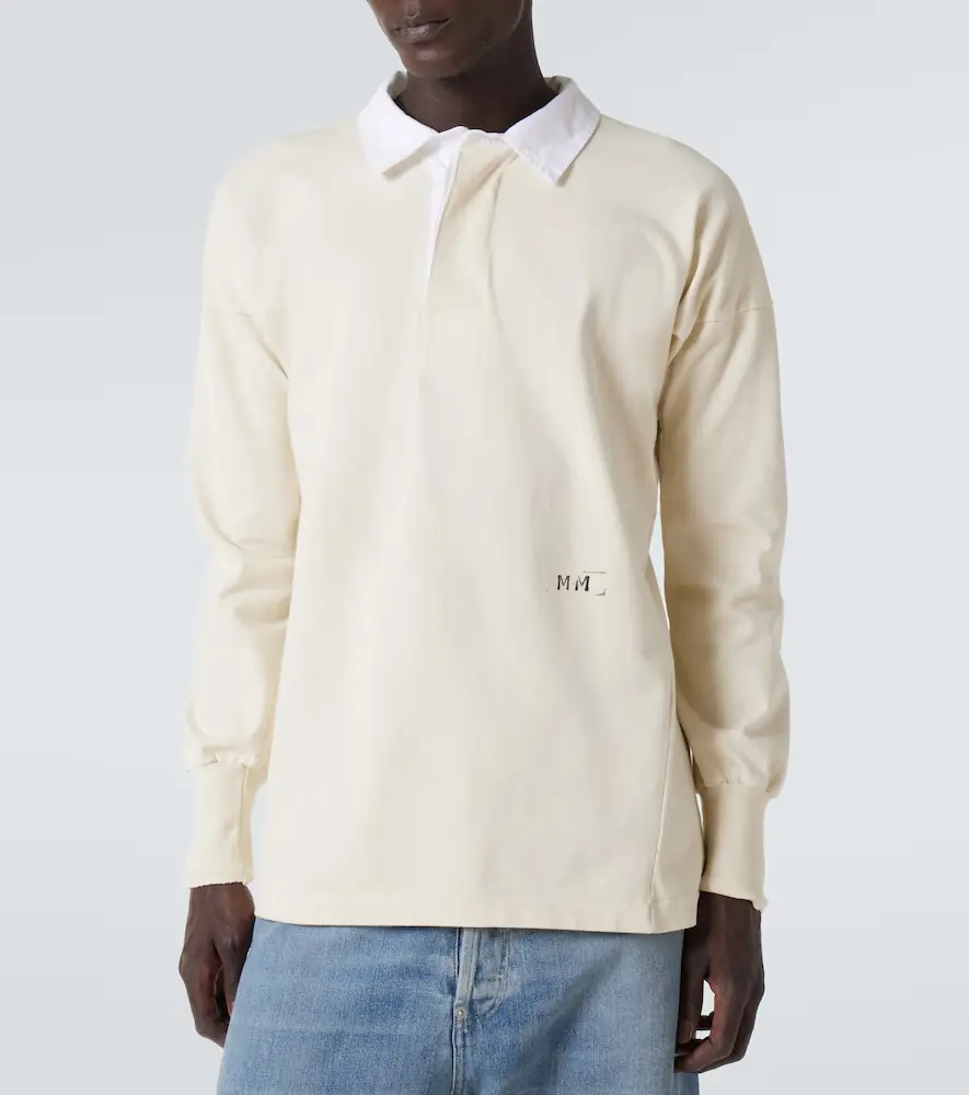 Maison Margiela Logo cotton jersey polo shirt | Thumbnail 3 Maison Margiela Logo cotton jersey polo shirt | Thumbnail 3