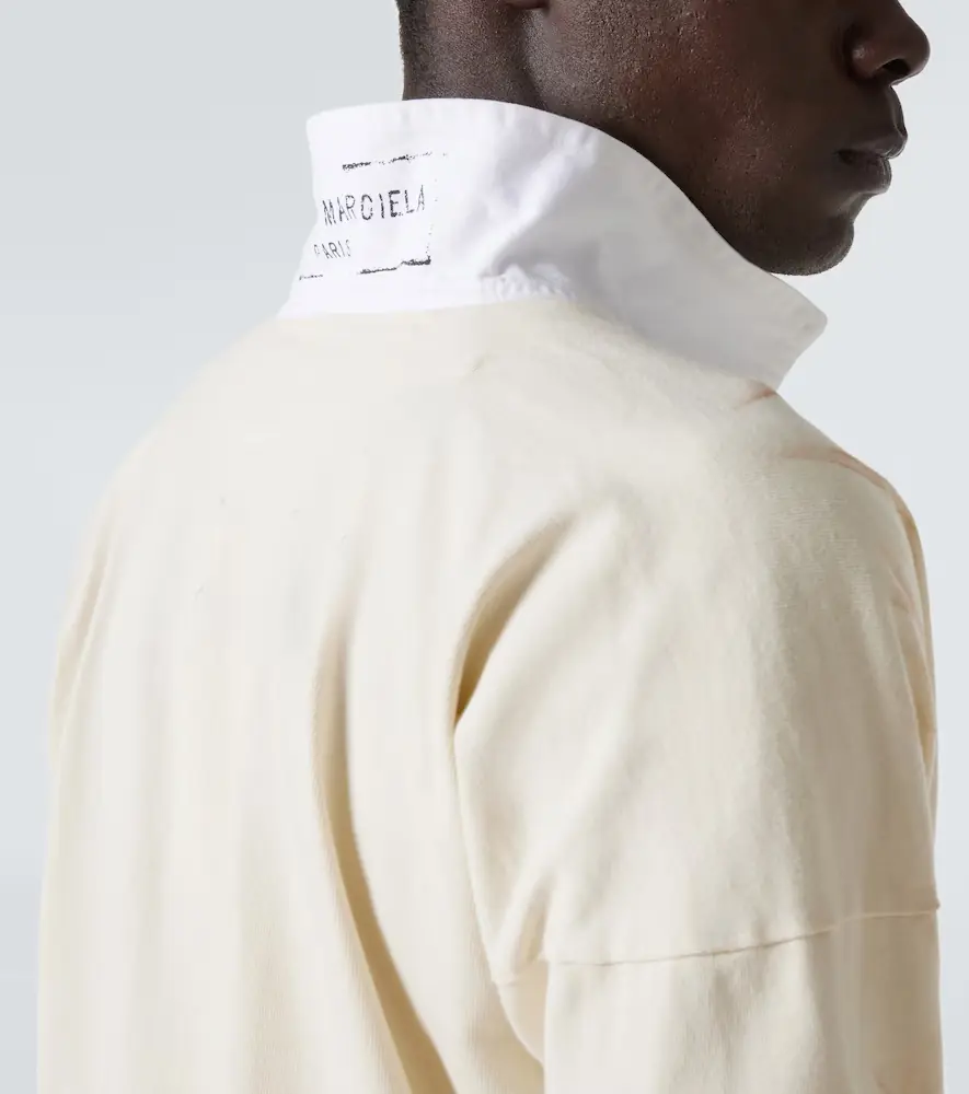 Maison Margiela Logo cotton jersey polo shirt | Thumbnail 4 Maison Margiela Logo cotton jersey polo shirt | Thumbnail 4