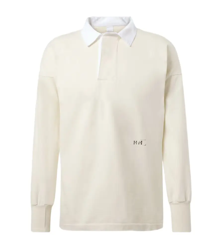 Maison Margiela Logo cotton jersey polo shirt