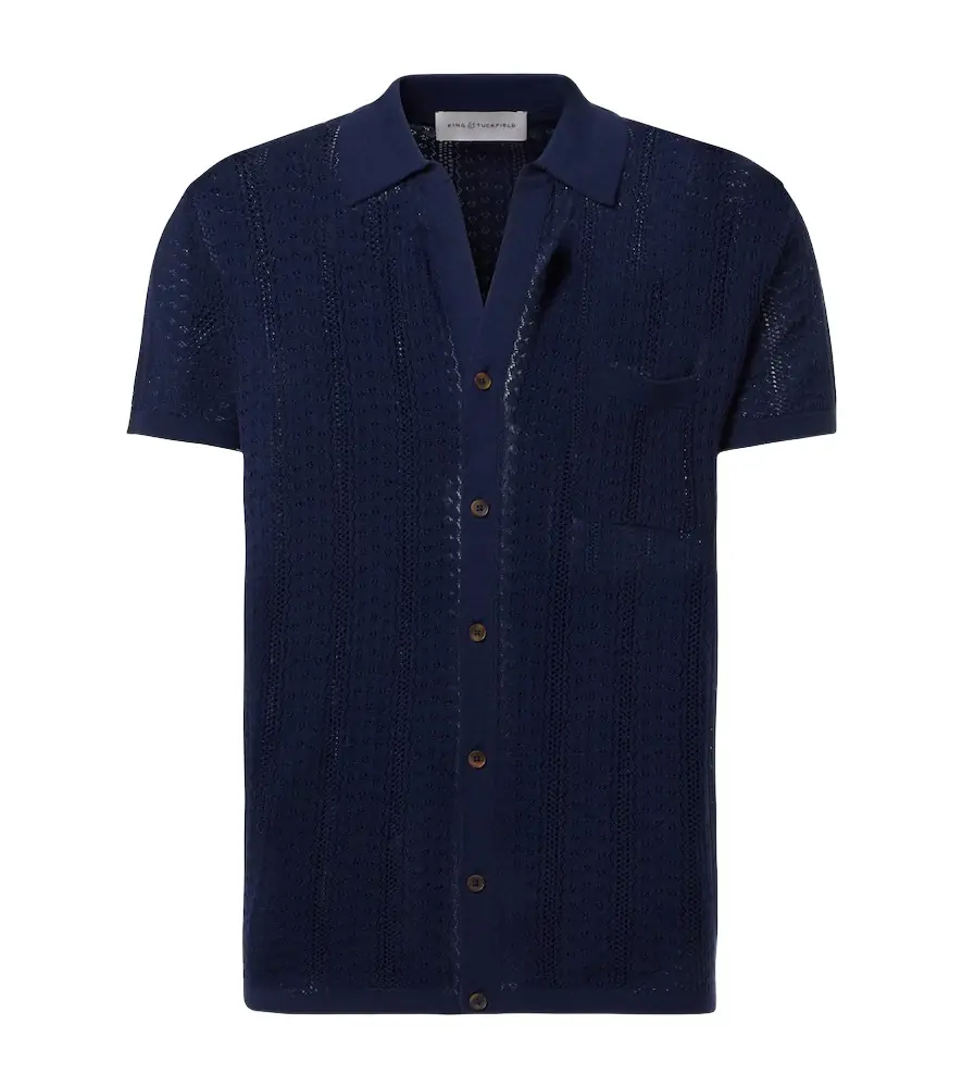 KING & TUCKFIELD Knitted wool shirt
