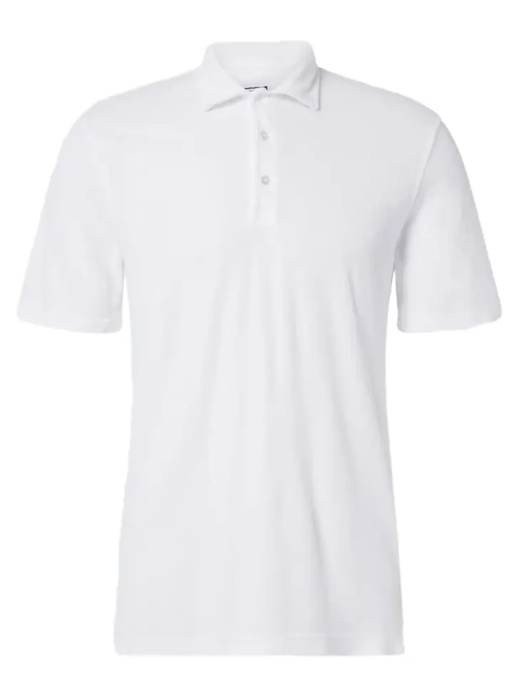 Cotton terry polo shirt