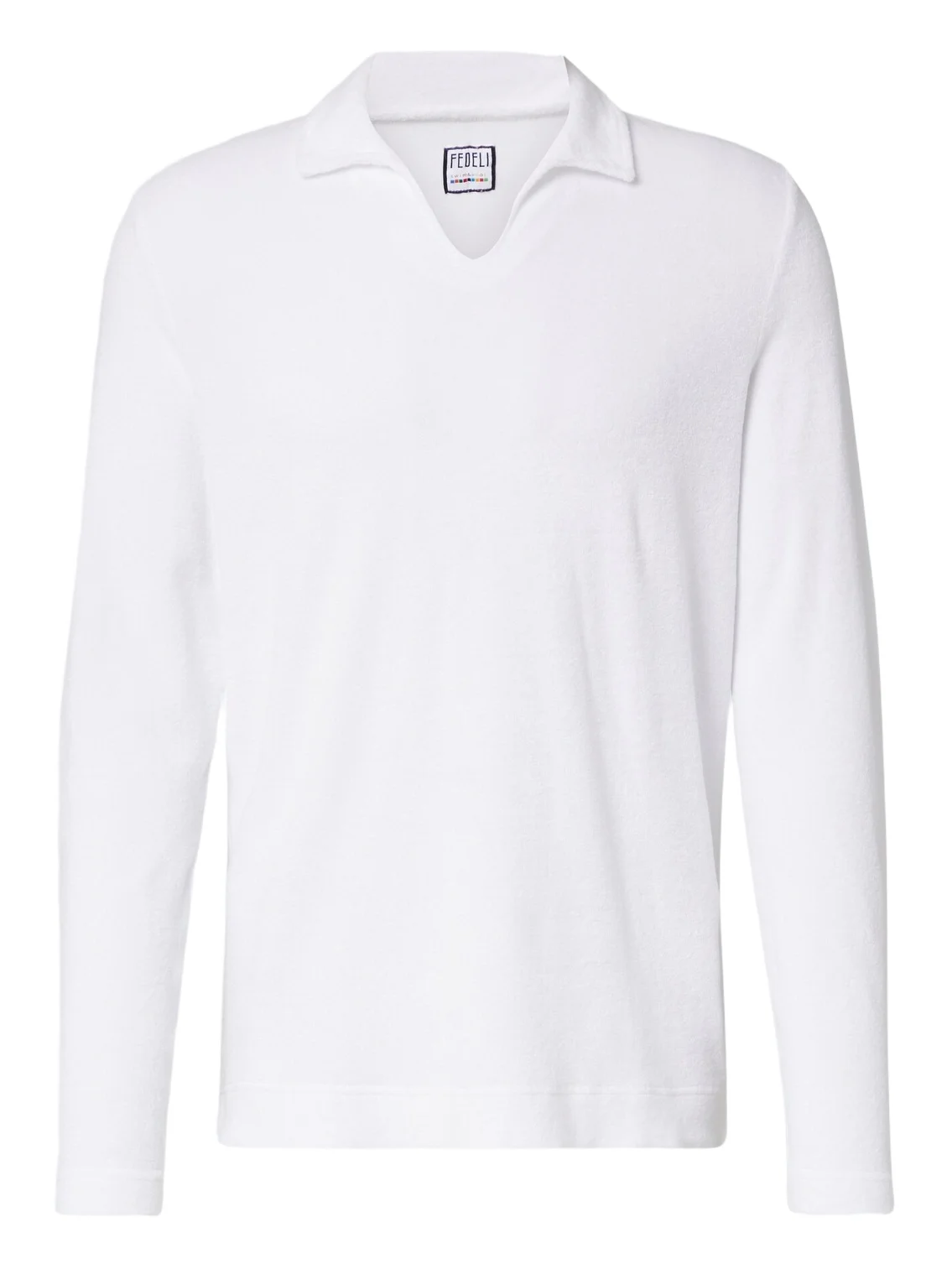 Cotton terry polo shirt