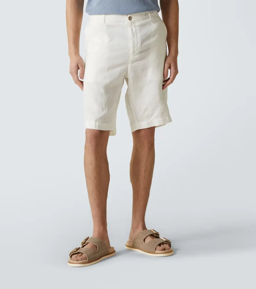 FEDELI Linen Bermuda shorts | Thumbnail 4 FEDELI Linen Bermuda shorts | Thumbnail 4