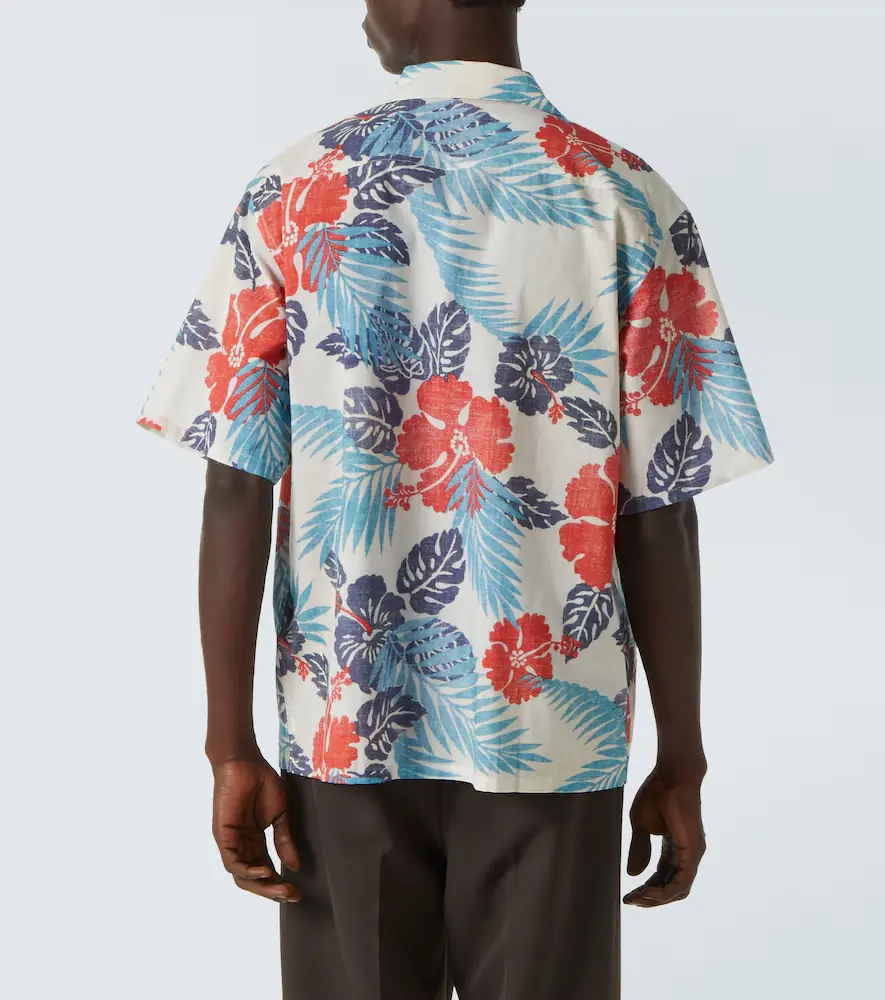 Prada Printed cotton bowling shirt | Thumbnail 2