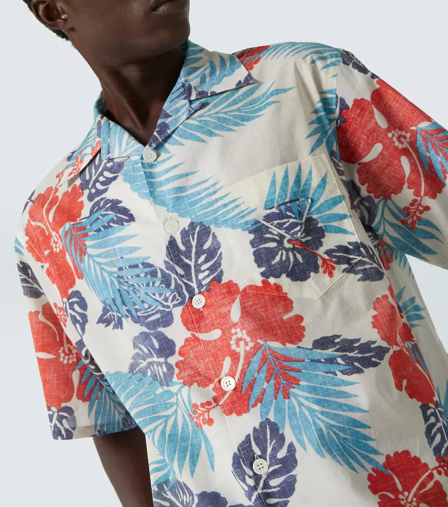 Prada Printed cotton bowling shirt | Thumbnail 5