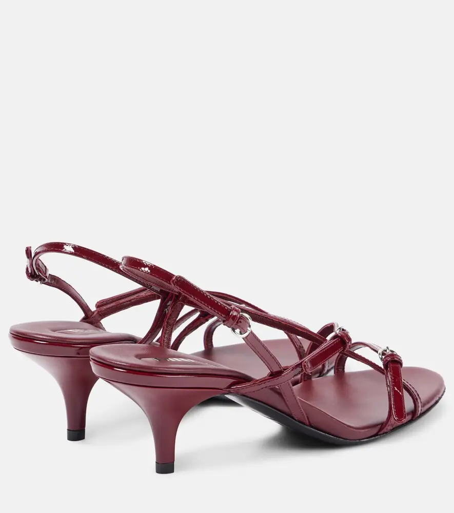 Miu Miu 55 patent leather sandals | Thumbnail 5