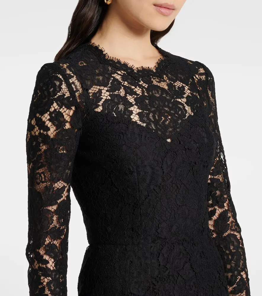 Dolce & Gabbana DG lace midi dress | Thumbnail 2 Dolce & Gabbana DG lace midi dress | Thumbnail 2