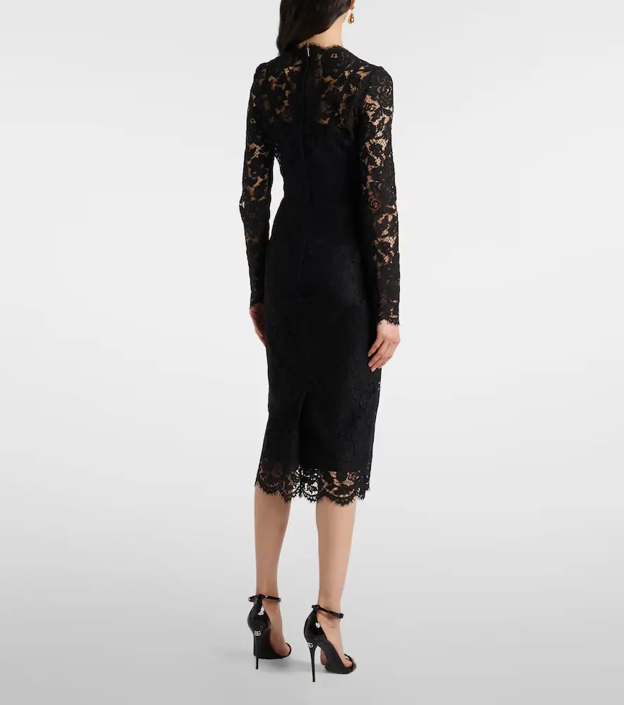 Dolce & Gabbana DG lace midi dress | Thumbnail 6 Dolce & Gabbana DG lace midi dress | Thumbnail 6