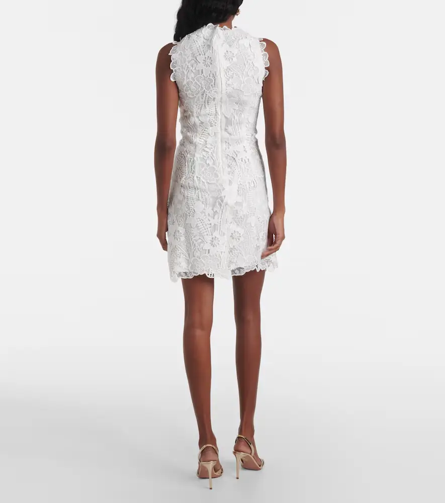 MONIQUE LHUILLIER Floral lace minidress | Thumbnail 5 MONIQUE LHUILLIER Floral lace minidress | Thumbnail 5