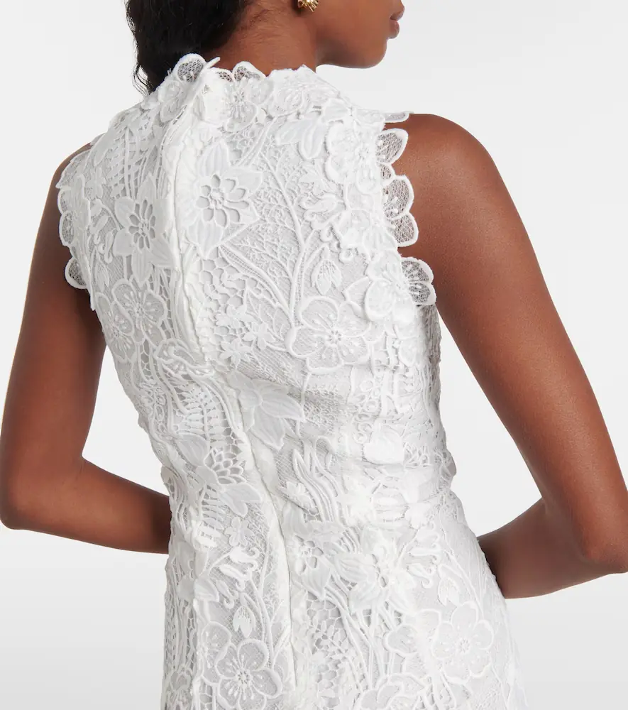 MONIQUE LHUILLIER Floral lace minidress | Thumbnail 6 MONIQUE LHUILLIER Floral lace minidress | Thumbnail 6