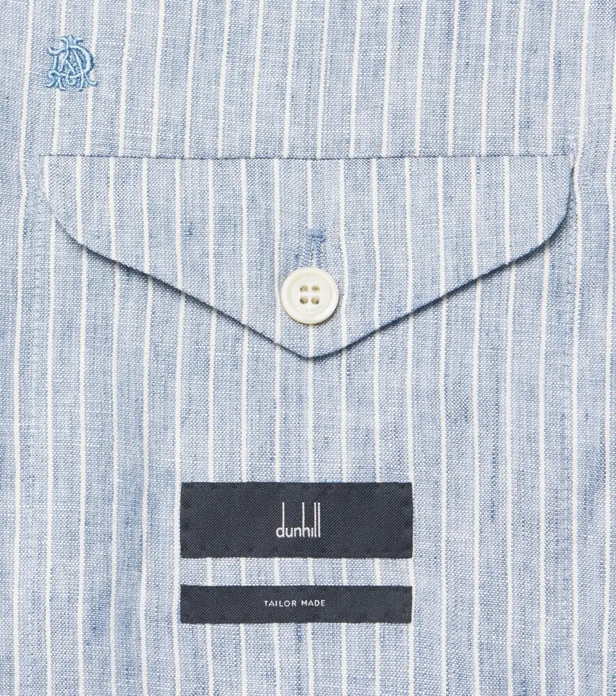 dunhill Striped linen-blend blazer | Thumbnail 2 dunhill Striped linen-blend blazer | Thumbnail 2