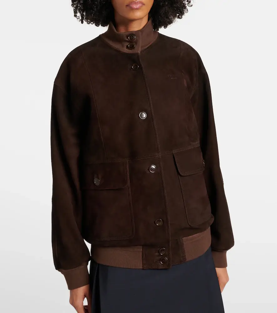 Prada Suede jacket | Thumbnail 2 Prada Suede jacket | Thumbnail 2