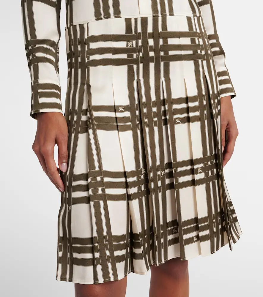 Burberry Ribbon Check silk shirt dress | Thumbnail 3