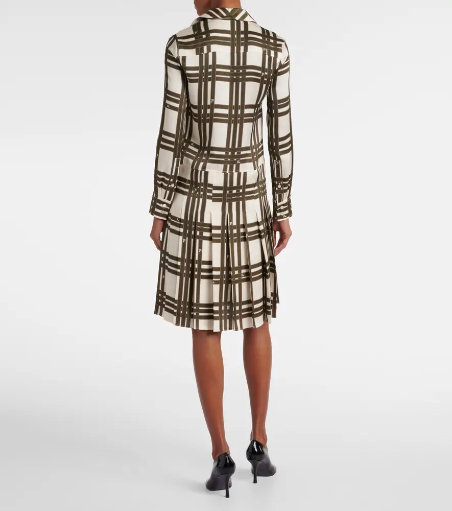 Burberry Ribbon Check silk shirt dress | Thumbnail 4