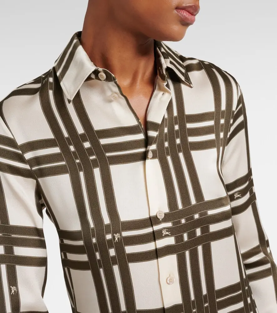 Burberry Ribbon Check silk shirt dress | Thumbnail 5