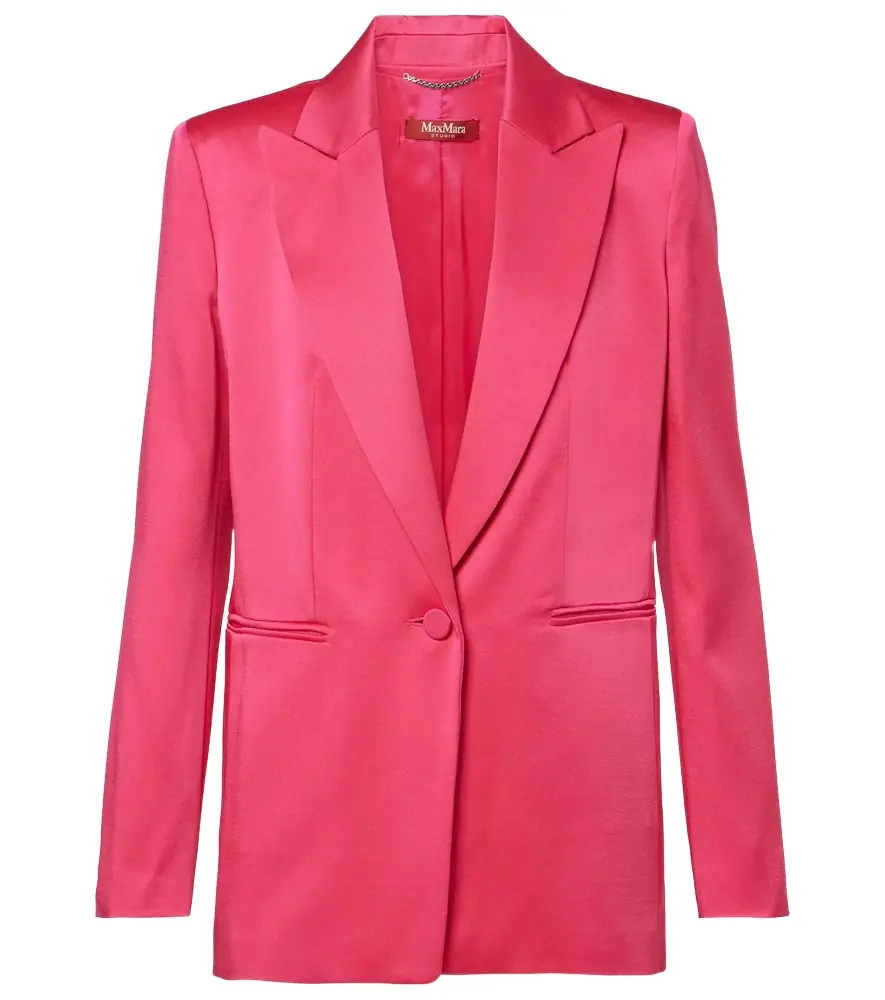 Max Mara Galazia satin blazer | Image 1 Max Mara Galazia satin blazer | Image 1