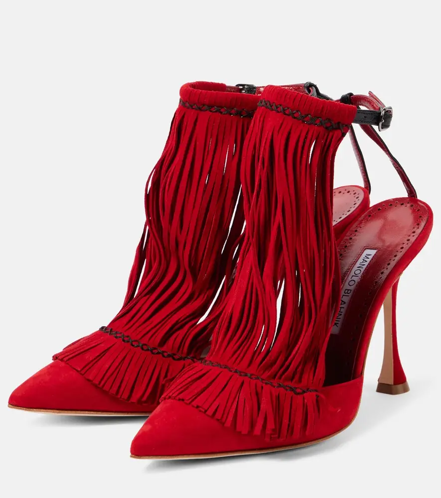 Manolo Blahnik Fiki 105 suede pumps | Thumbnail 2