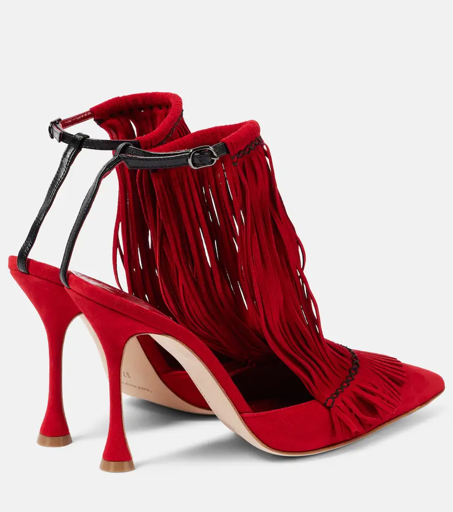 Manolo Blahnik Fiki 105 suede pumps | Thumbnail 4