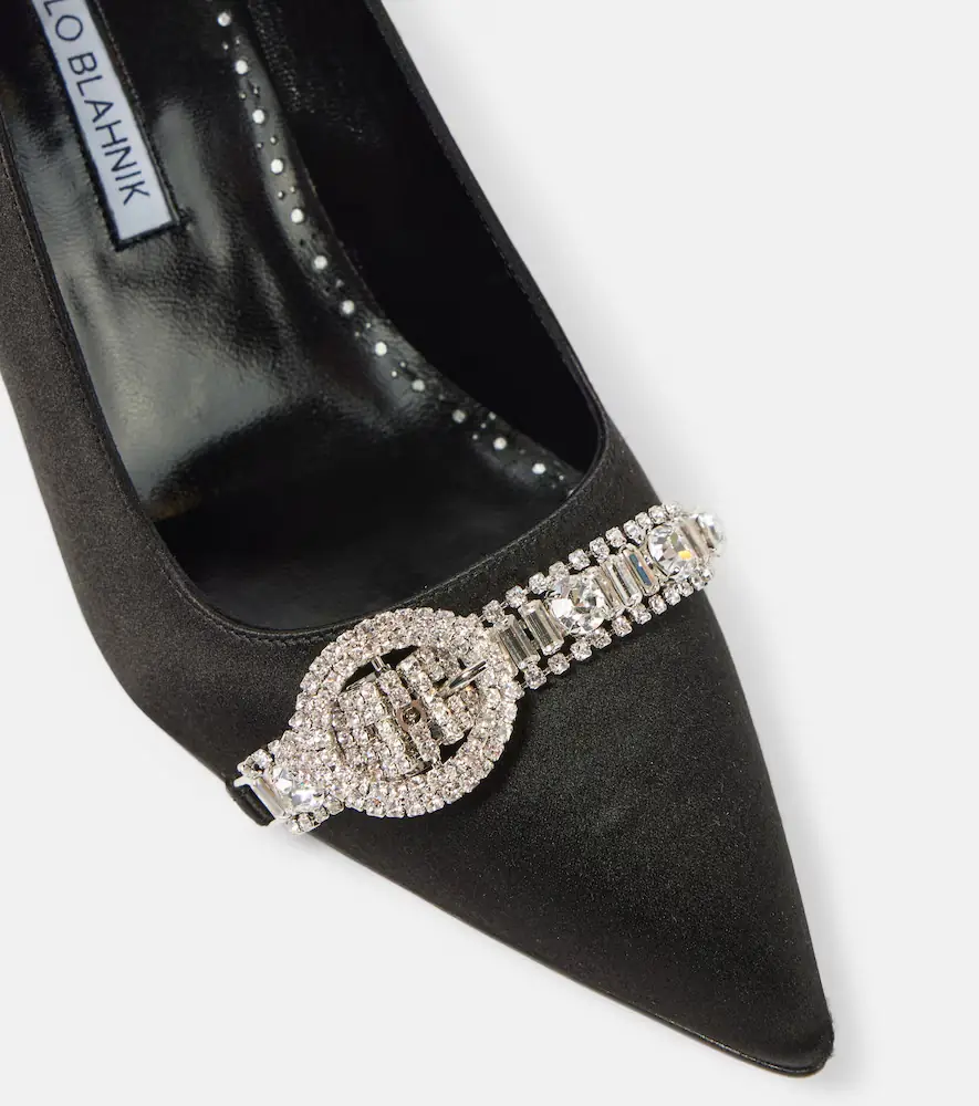 Manolo Blahnik Asa 70 satin pumps | Thumbnail 4