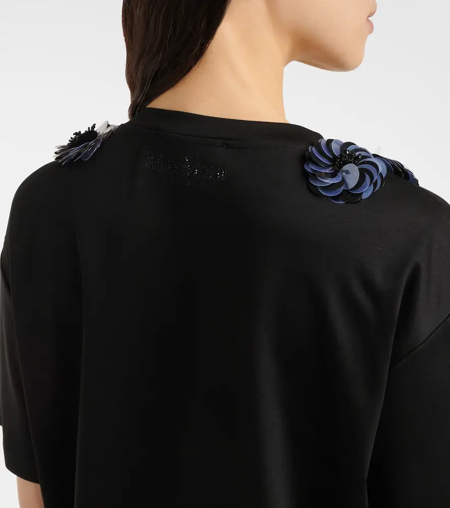 Max Mara Gennaio embellished jersey top | Thumbnail 2 Max Mara Gennaio embellished jersey top | Thumbnail 2