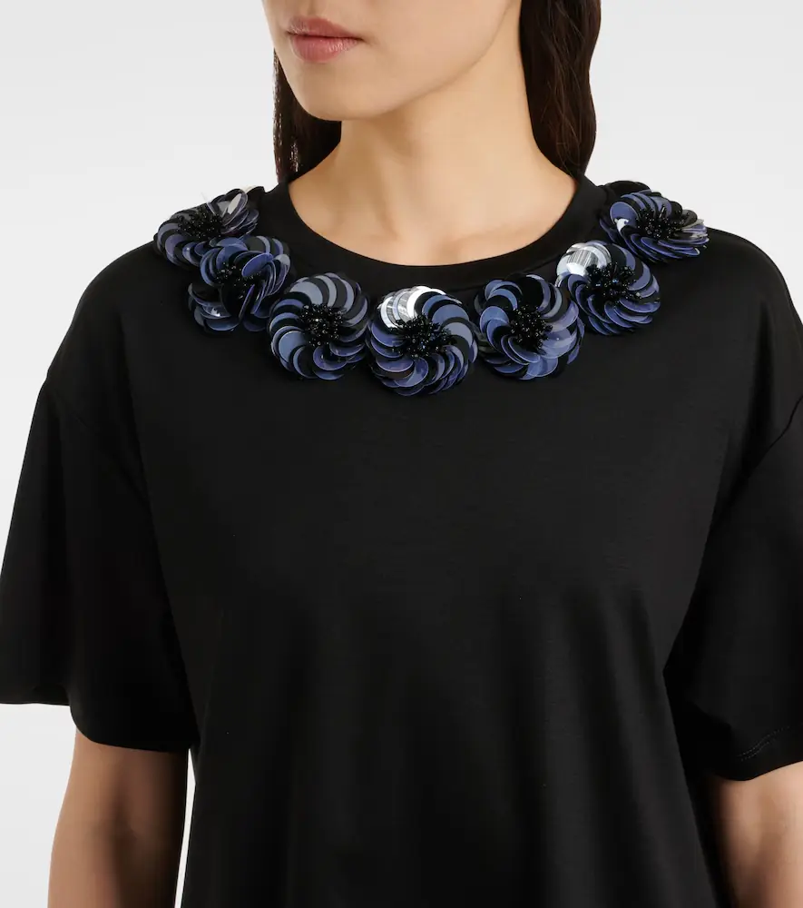 Max Mara Gennaio embellished jersey top | Thumbnail 4 Max Mara Gennaio embellished jersey top | Thumbnail 4