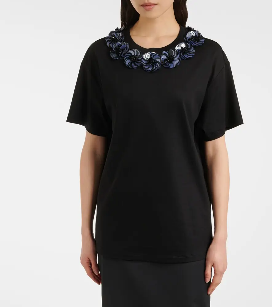 Max Mara Gennaio embellished jersey top | Thumbnail 6 Max Mara Gennaio embellished jersey top | Thumbnail 6