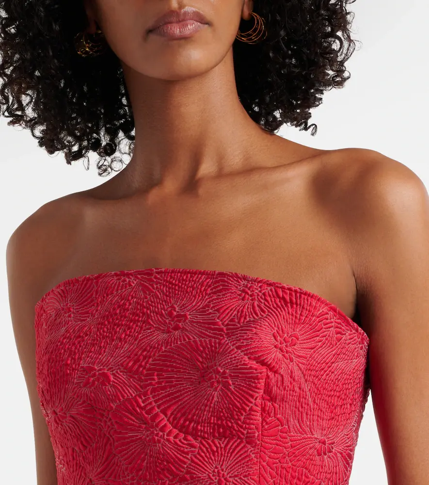 Max Mara Manto off-shoulder maxi dress | Thumbnail 3 Max Mara Manto off-shoulder maxi dress | Thumbnail 3