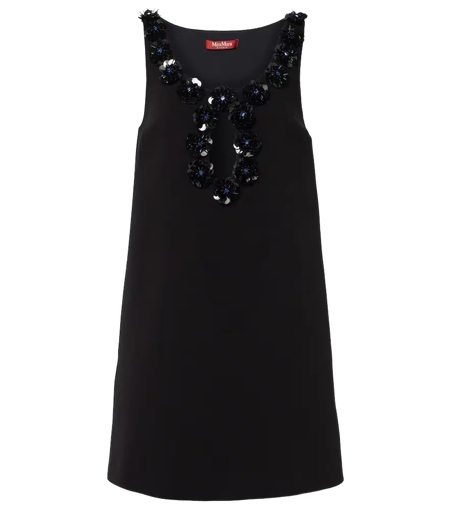 Max Mara Delis sequined cutout crêpe minidress | Image 1 Max Mara Delis sequined cutout crêpe minidress | Image 1