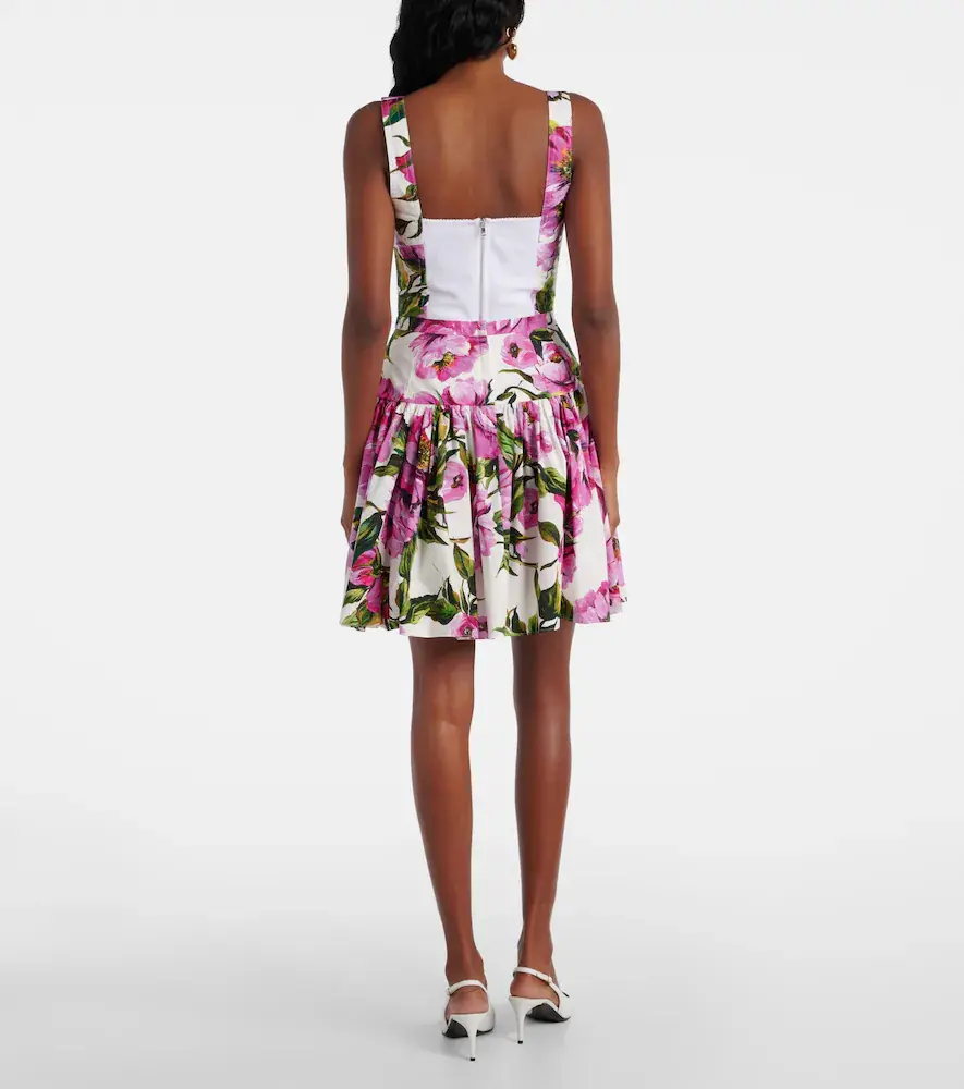 Dolce & Gabbana Floral cotton-blend bustier | Thumbnail 2 Dolce & Gabbana Floral cotton-blend bustier | Thumbnail 2
