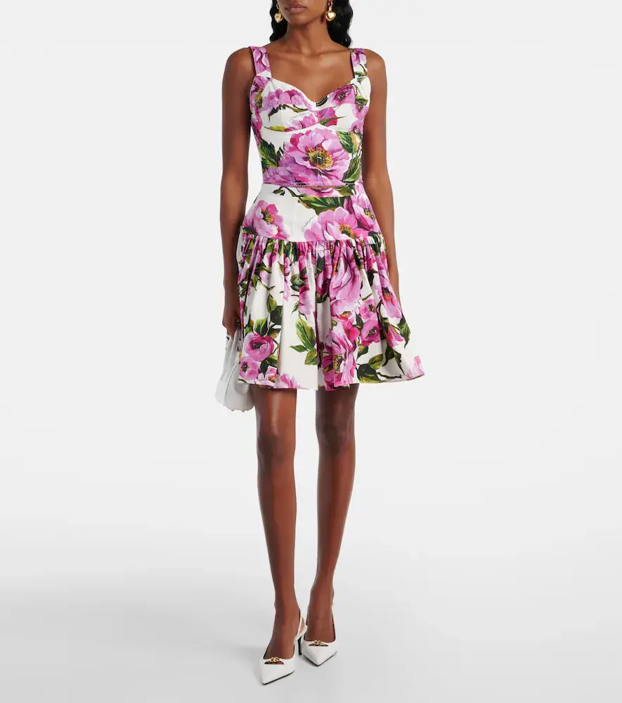Dolce & Gabbana Floral cotton-blend bustier | Thumbnail 4 Dolce & Gabbana Floral cotton-blend bustier | Thumbnail 4