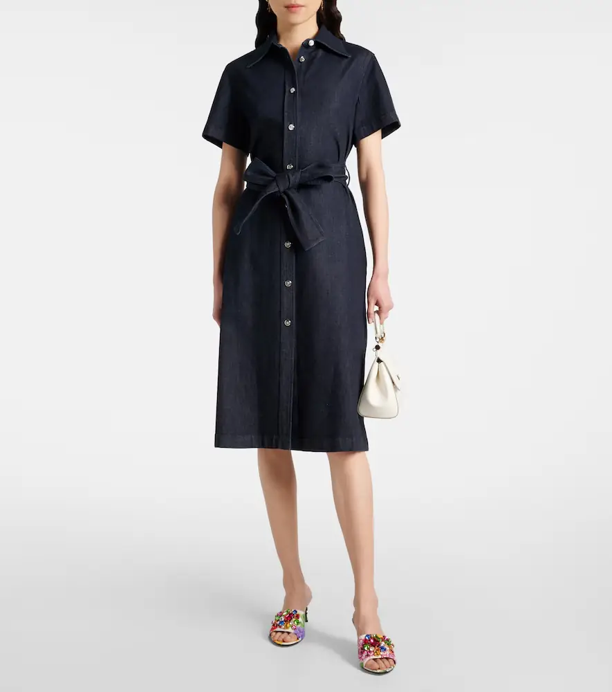 Dolce & Gabbana Belted denim shirt dress | Thumbnail 2