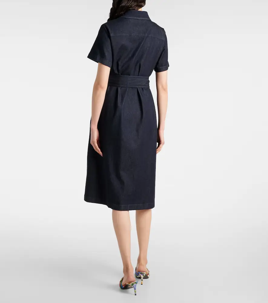 Dolce & Gabbana Belted denim shirt dress | Thumbnail 5