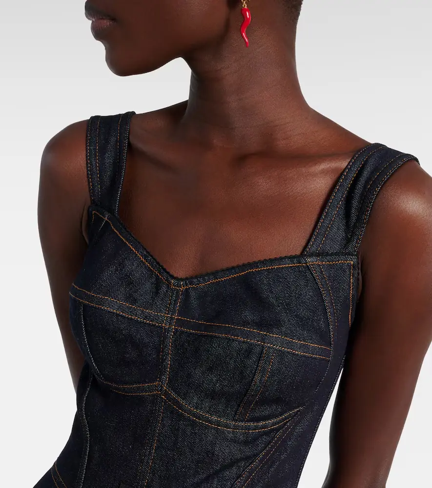 Dolce & Gabbana Denim bustier dress | Thumbnail 4
