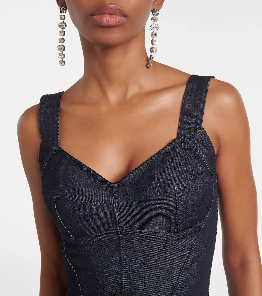 Dolce & Gabbana Denim bustier top | Thumbnail 3 Dolce & Gabbana Denim bustier top | Thumbnail 3