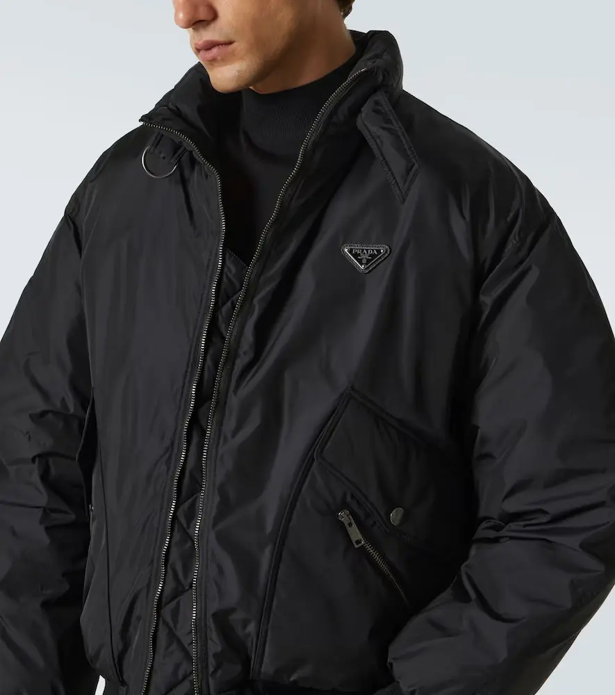 Prada Re-Nylon down jacket | Thumbnail 4 Prada Re-Nylon down jacket | Thumbnail 4