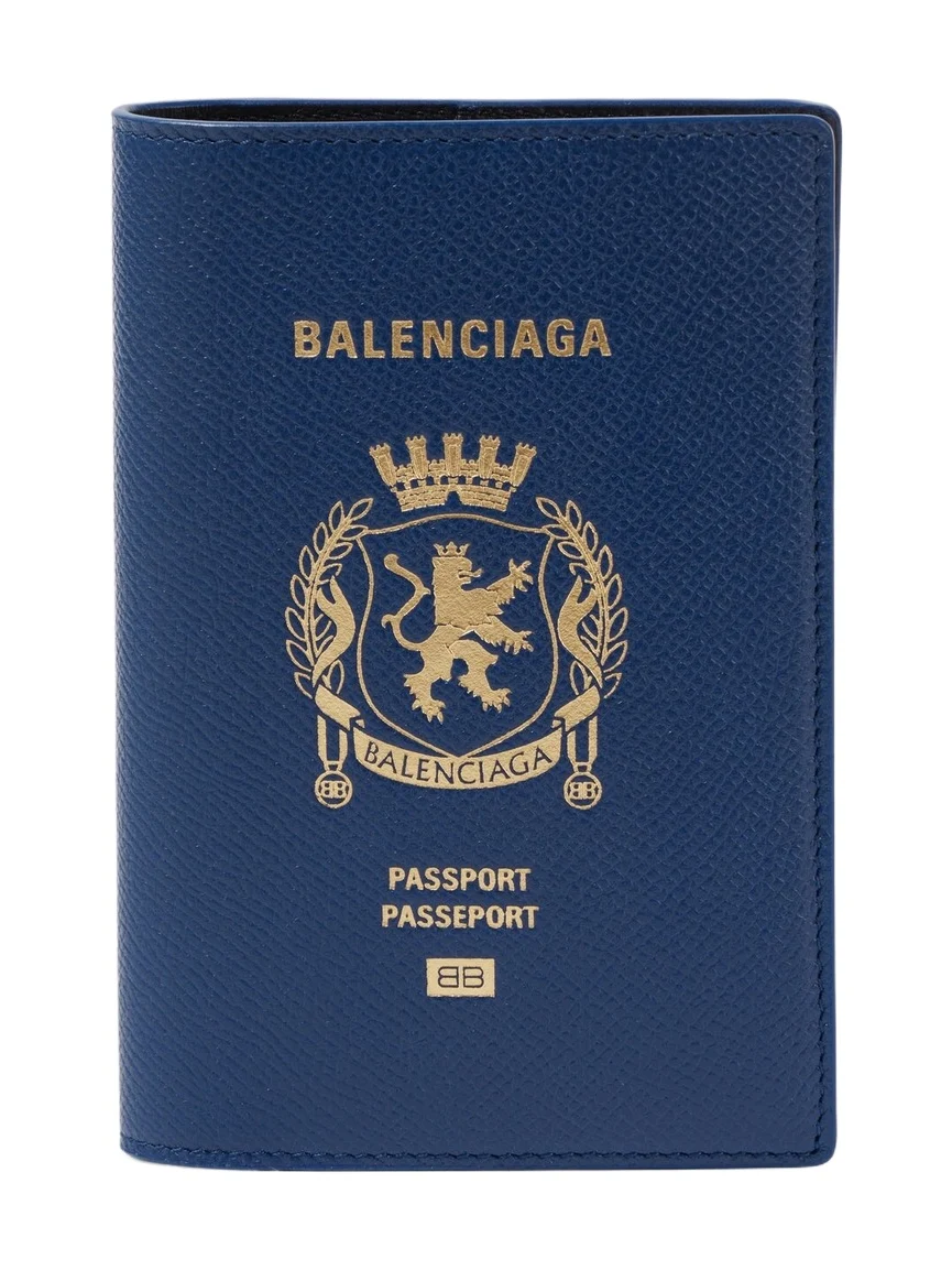 Printed leather passport holder Printed leather passport holder
