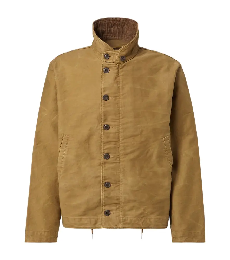 RRL Corduroy-trimmed cotton jacket | Image 1 RRL Corduroy-trimmed cotton jacket | Image 1
